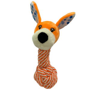 Plush Animal Head Rope Toys