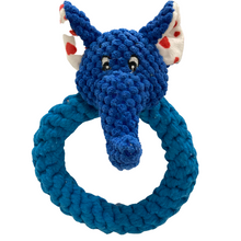 Plush Animal Head Rope Toys