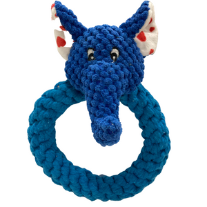Plush Animal Head Rope Toys