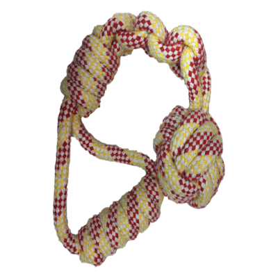 Braided Rope and Ball Handle M/L Dogs