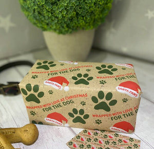 Dog Christmas wrapping paper