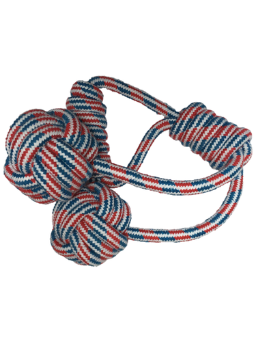 Double Rope Ball and Handle M/L Dogs