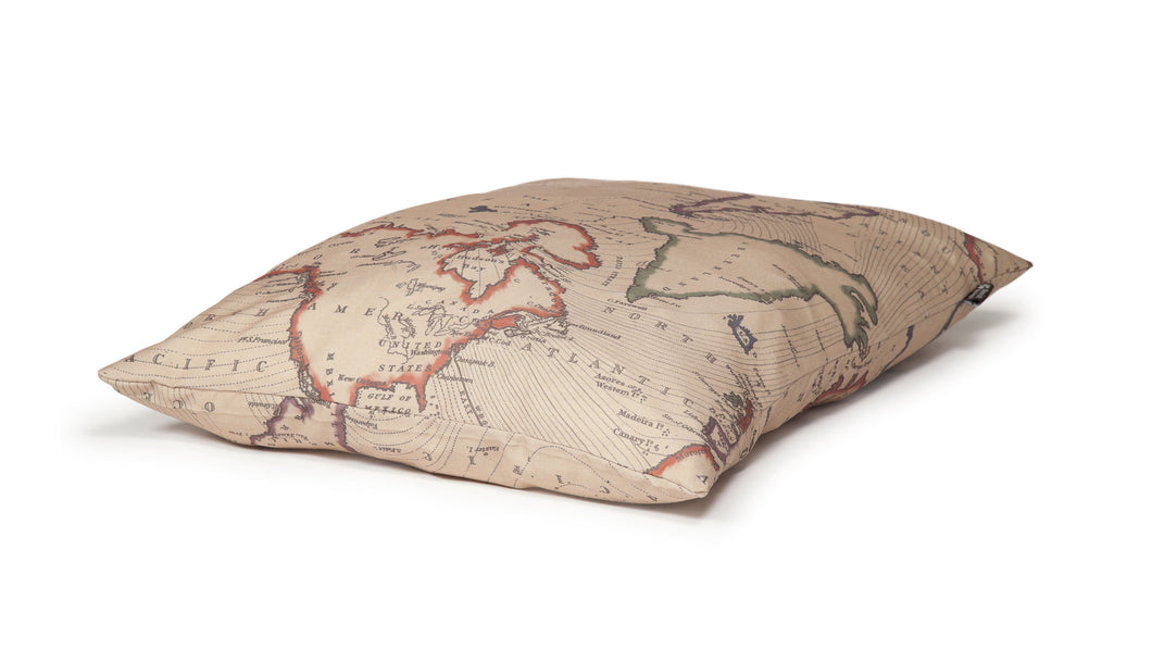 Vintage Maps Duvet Bed